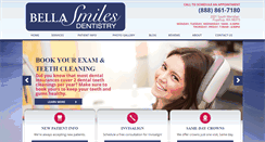 Desktop Screenshot of bellasmilesdentistry.com